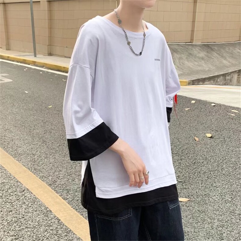 男圆领T恤宽松短袖T030P25图片