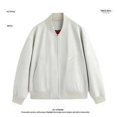 平铺~春季阔版简约棒球服夹克外套YJ6018/P98，男装夹克，电商B331