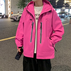 反光户外连帽防水防风冲锋衣外套男登山服运动A406JK3509特P78，男装夹克，星座309（原A406）