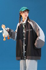 中性风2023秋季新款ins潮牌字母印花棒球服夹克G412p65控88，男装夹克，A247A