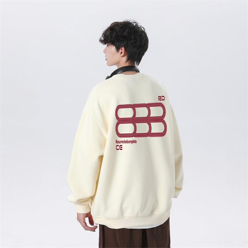 抖音品质秋季新款美式潮牌设计仿棉圆领卫衣wycm7421-特批28控49图片