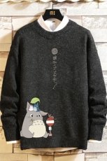 M19152-P45加绒款-P65加厚加绒毛衣男大码毛线衣男针织衫砖墙，男装针织衫/毛衣，电商A040A