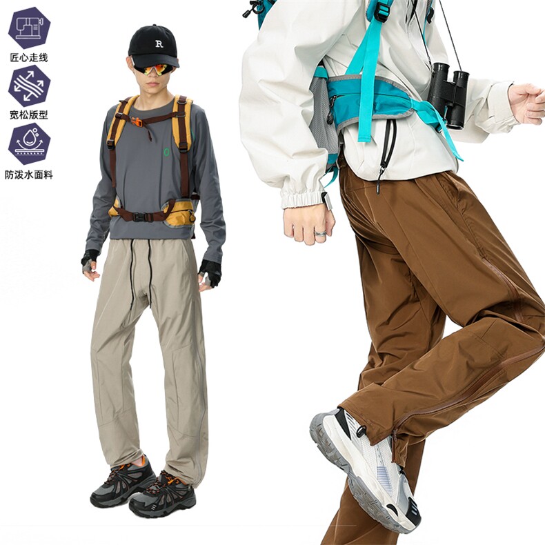 美式机能冲锋裤男款春秋工装裤子户外运动登山裤AK020-P50图片