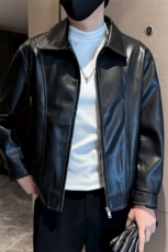 社会小伙男士秋冬皮衣2025秋季长袖夹克店主风JK8007-P130，男装夹克，电商A236