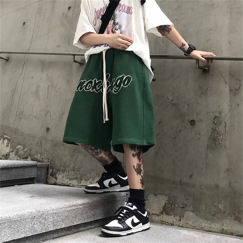 宽松ins运动裤百搭男美式五分裤直筒潮牌休闲短裤夏季D6007-p26,男装休闲裤,星座1008-1