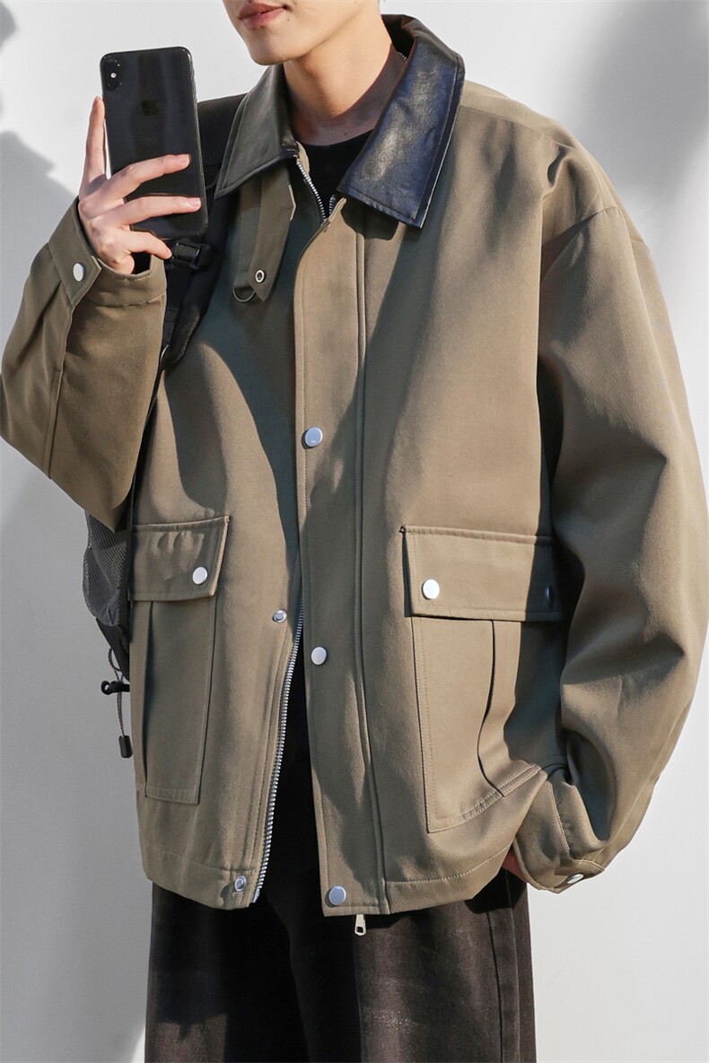 JK8863-P80L-9XL2025秋冬新款翻领夹克外套控138,男装夹克,星座109