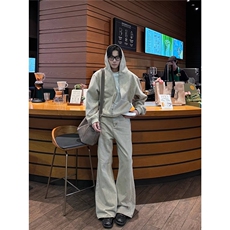 W581-P88男女同款条纹绒感复合日系时尚新款慵懒潮流开衫卫衣，男装卫衣，星座911-1
