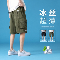 2024夏季新品上市男生短裤宽松休闲运动工装裤子DK21218-P30，男装休闲裤，电商A128