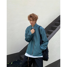 【有货】cleanfit蓝色短款外套男高级感痞帅行政夹克Y165HH-特P55，男装夹克，星座1007（原301D）