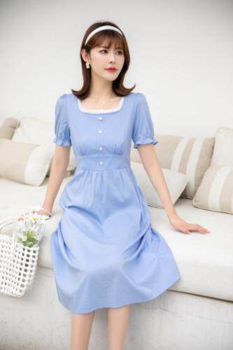 现货供应：水洗牛仔连衣裙M一XXL，女装连衣裙，拉思维加丝