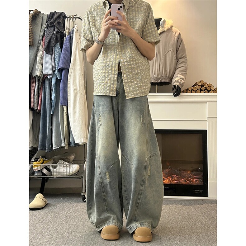 宽松牛仔裤男长裤A20-P50,男装牛仔裤,电商D312-1