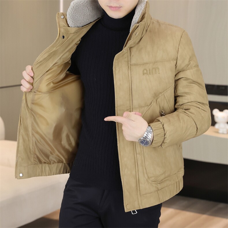 冬季加厚棉衣男休闲立领PU棉衣防水潮流皮衣棉服外套X19811-P120,男装皮衣,星座310B-3