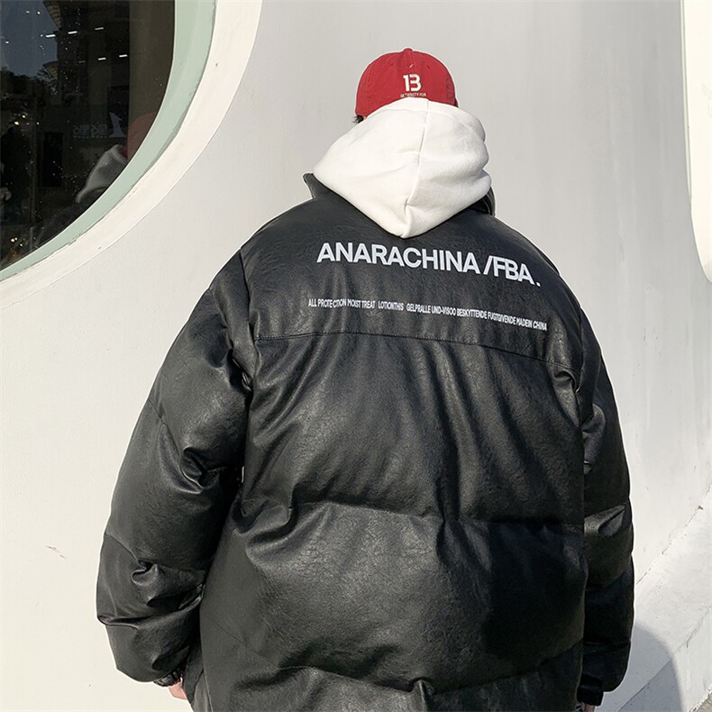 MY907-P118控148 大PU皮服版权注册防水防污抗寒保暖服图片