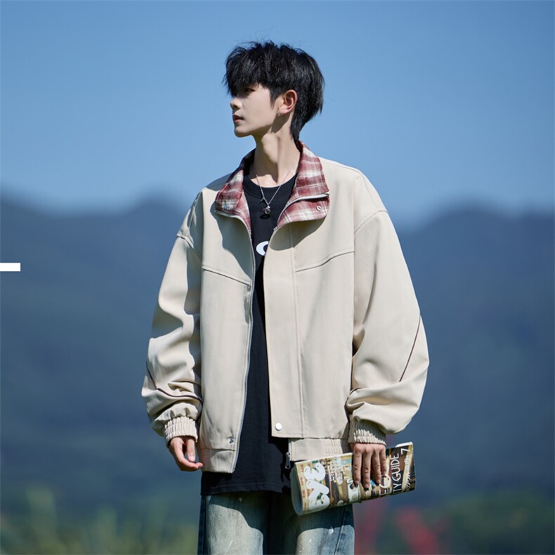JK8871-P75L-9XL2025秋冬新款翻领夹克外套控128,男装夹克,星座109