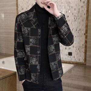 现货主推秋冬季男士毛呢大衣短款翻领夹克外套N28P120，男装毛呢大衣，电商B226