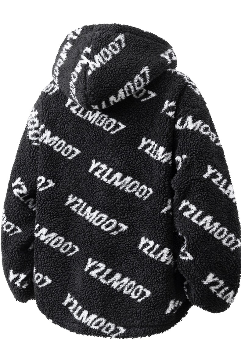 立体定制LOGO羊羔毛棉衣大码M-5XL连帽棉衣外套男78710P105控148,男装棉衣,星座227-7