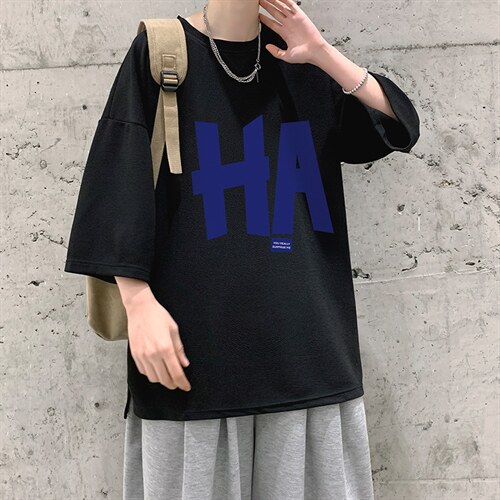 Q11258-P30 春夏季七分袖t恤男大码五分袖男短袖中袖   大皂风图片