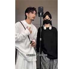 抖音--龙叨叨---简约纯色亚麻薄款长袖T恤cs11-TP75，男装T恤，电商A089-1