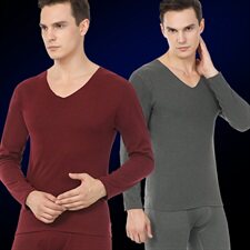 0664冬男士保暖套装修身秋衣秋裤青年无痕加绒加厚发热内衣，女装背心吊带，星座510A-1