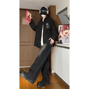 小标挂链长袖衬衫男KD626-P30图片