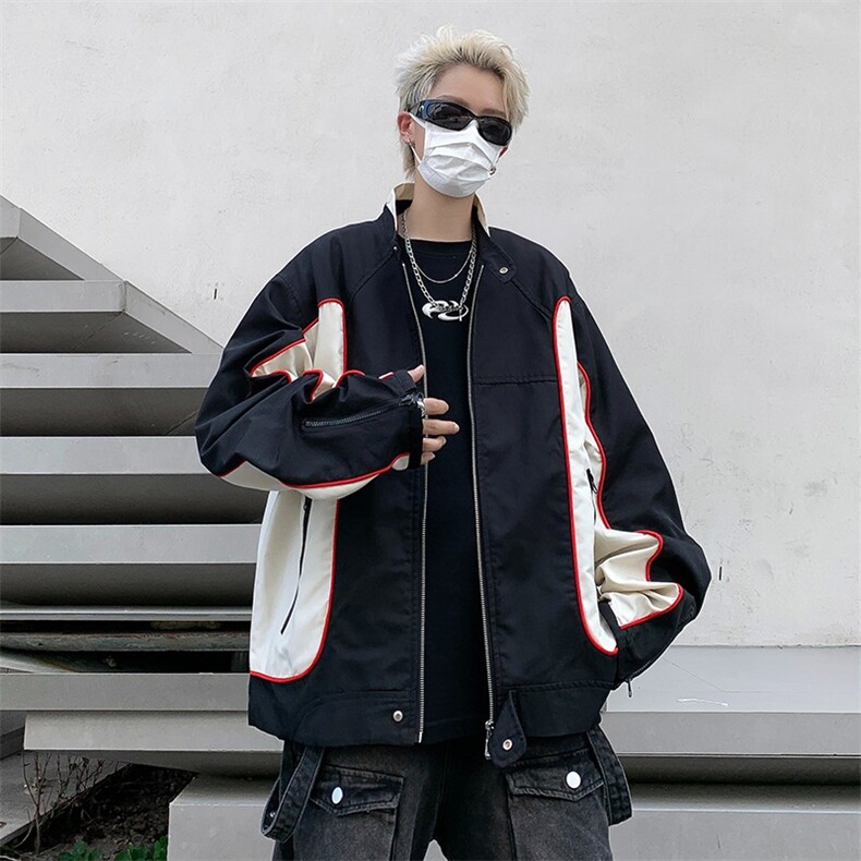 秋冬新款日系宽松夹克棒球服男女ins潮牌美式飞行服外套JK903,男装夹克,星座1116A-1（原606A）