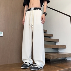 X416b-1-KL2322-特P40限78重磅主推撞色拼接设计感休闲男裤子，男装休闲裤，星座416B-1