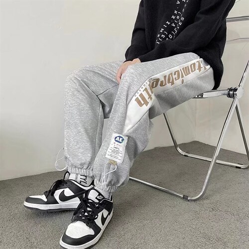 男青春流行直筒运动裤潮休闲裤九分裤B687P32,男装休闲裤,星座1116-2