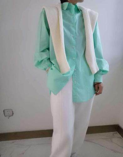 【现货】春装新款韩版全棉衬衣，女装，IECE