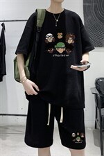 ！2023夏季潮牌男士短袖T恤套装学生一套衣服TZH07P50，男装T恤，电商B220