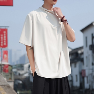 新款现货！山本耀司夏季风新中式现货排扣高领短袖TCS29-P60图片