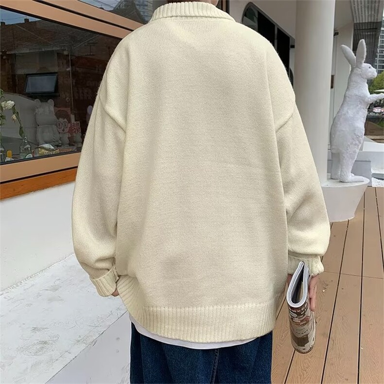 美式街头设计感圆领毛衣男慵懒风休闲针织衫MY9136P45,男装针织衫/毛衣,星座1116-2