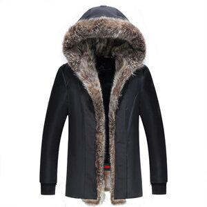2020电商B247冬季新款派克服短款商务外穿大毛领休闲男1909-P2250图片