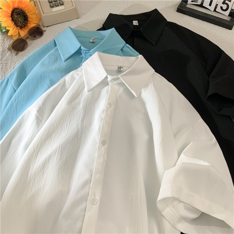 宽松五分袖衬衫男KD678-P35图片