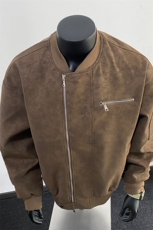 美式高阶秋冬PU棒球服夹克痞帅百搭情侣外套J57911TP85，男装夹克，电商A247
