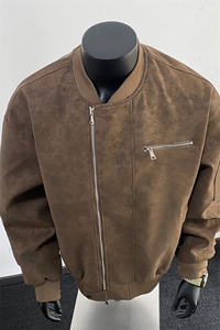 美式高阶   秋冬PU棒球服夹克痞帅百搭情侣外套 J57911 TP85图片