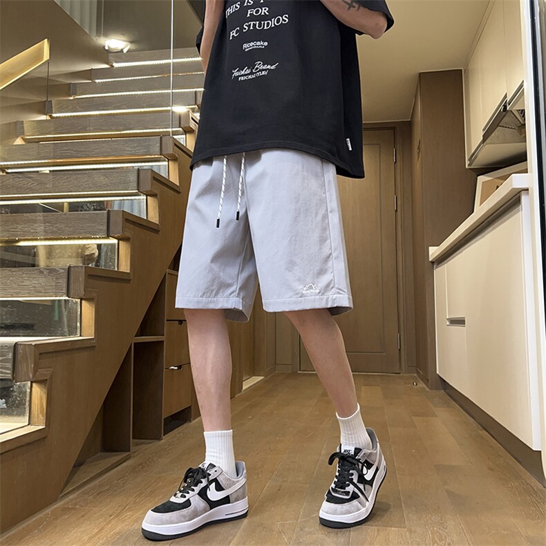 港风休闲裤高街五分裤宽松沙滩裤直通短裤DK208P28,男装牛仔裤,星座1204-3