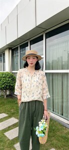 纯苎连衣裙小衫裤子裙子衬衣 时尚风 风淑女风休闲风,女装连衣裙,川哲