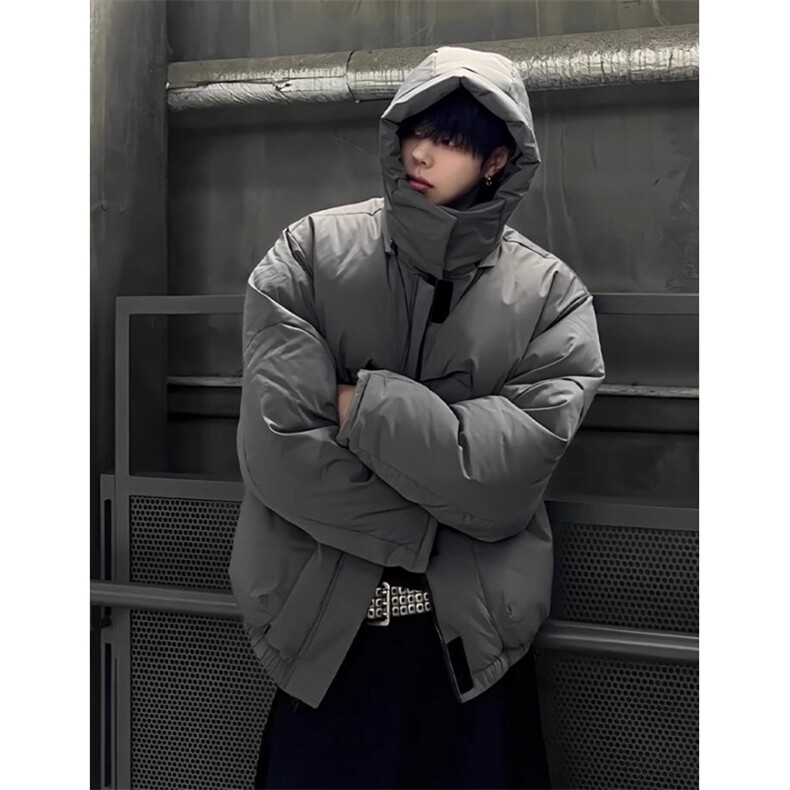 美式短款羽绒棉服男款冬季潮牌结构连帽棉衣立领夹克MK2530,男装夹克,星座1116A（原606A-3）