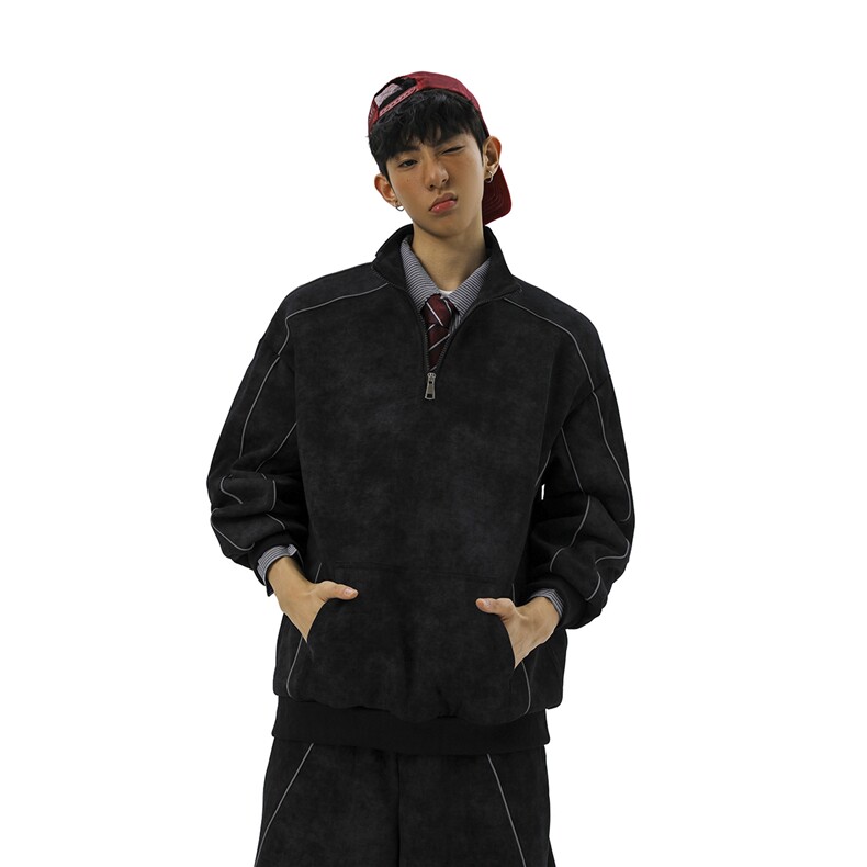 可二开脏脏灰扎染大码M-5XL卫衣WY78064P68卫裤WK78065P68套装，男装休闲裤，星座227-7