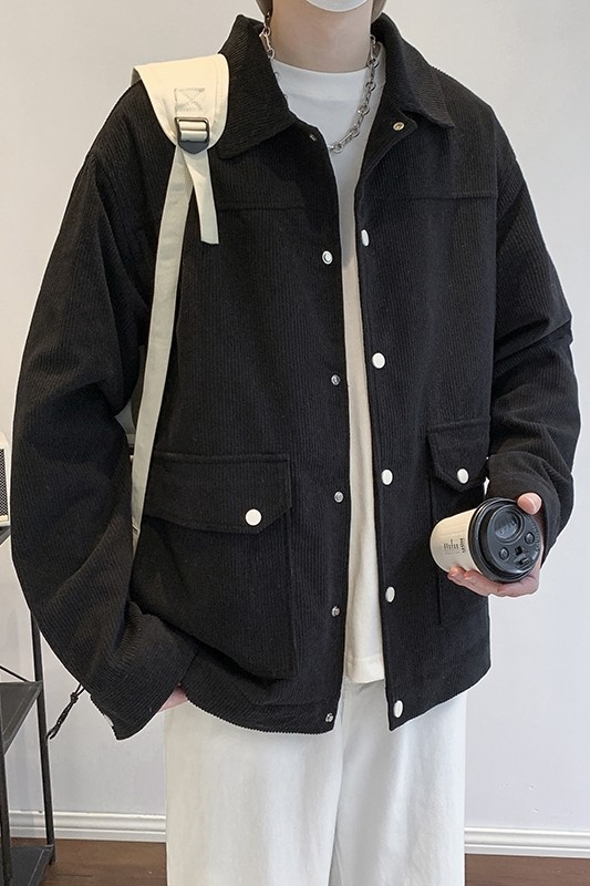 灯芯绒外套男款春秋季新款美式潮衣服工装夹克休闲上衣jk555-P70,男装夹克,星座505-3