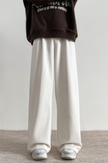 8XL-M特大码灯芯绒西裤男垂感宽松直筒休闲糯米阔腿裤K987P50控68，男装西裤，电商D206-1