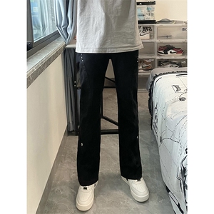 B221 美式ins高街暗黑小众个性铆钉小脚牛仔裤 LK23142-P65 控88图片