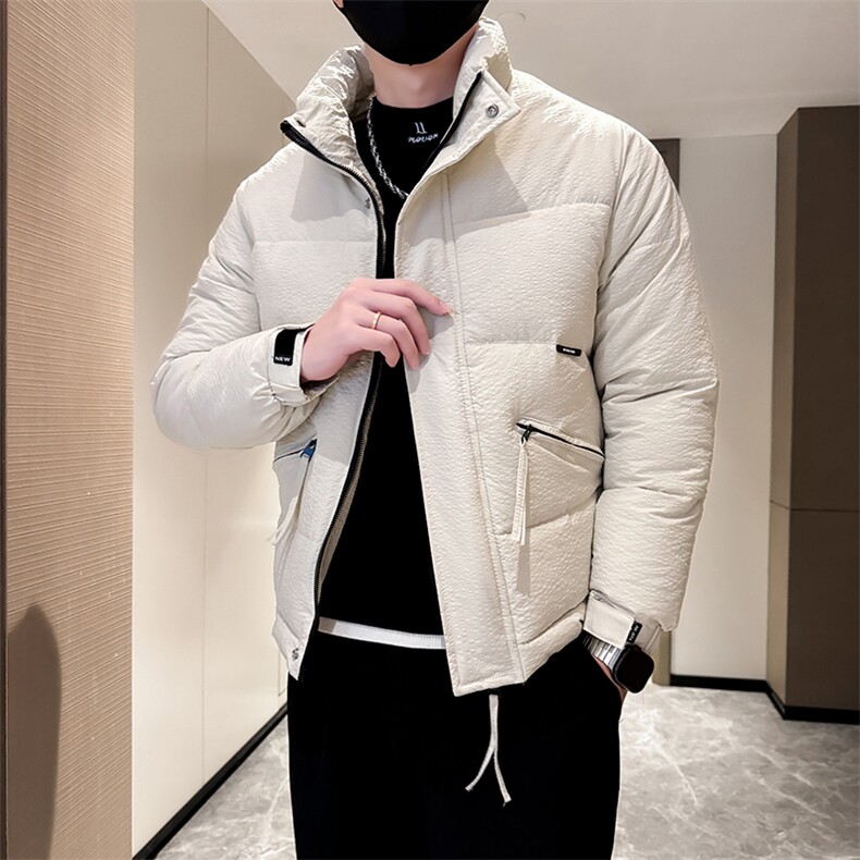 B216 M6022  P115 2025冬装新款男士加厚棉衣外套保暖棉服 社会风图片