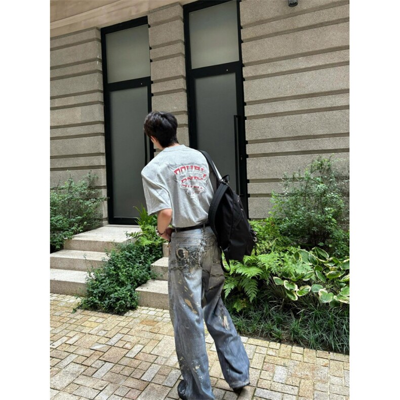 【有货】cleanfit蓝色链条牛仔裤美式复古高街裤子N0091LL-特P70,男装牛仔裤,星座1007（原301D）