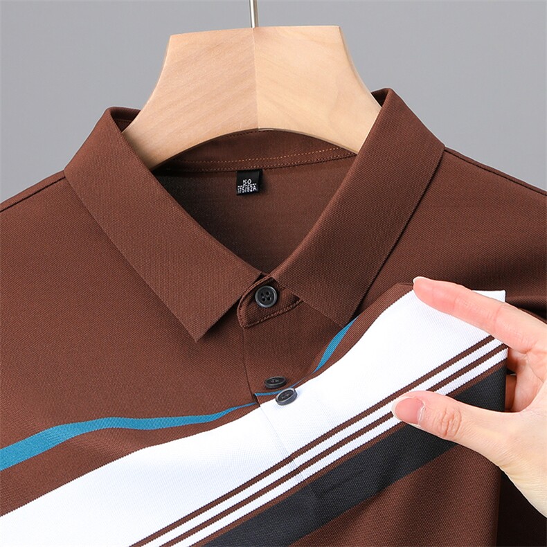2023夏季新款polo衫男士休闲商务翻领短袖T恤男装夏装上衣服薄款,男装T恤,电商B212（原钱塘6029）