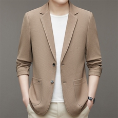 春秋季男纯色西装外套韩版休闲便服两粒扣西服上衣JZ2303-P145，男装西服，星座1105-3