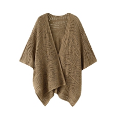 2025挑空披肩舒适百搭简约秋冬新款，披肩，鼎晴羊绒