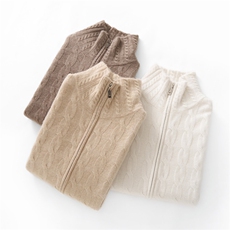 2025秋冬百搭时尚翻领羊绒开衫外套，女装羊绒衫，珍丝贝尔