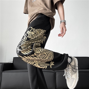 DK9537-P53龙年大吉新款春秋季时尚高品质卫裤男士百搭休闲裤图片