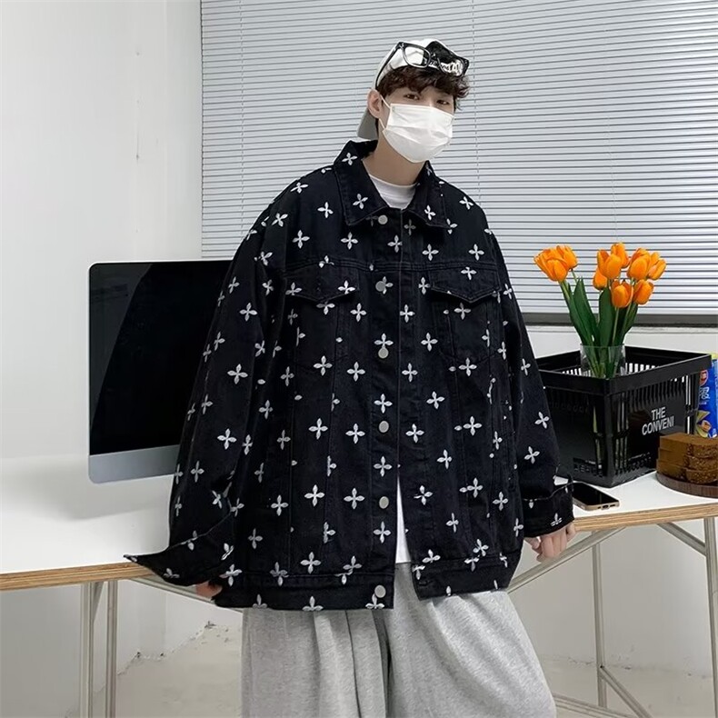 新款翻领外穿标准长袖百搭单排扣原宿夹克BW29P60,男装夹克,星座1116-2